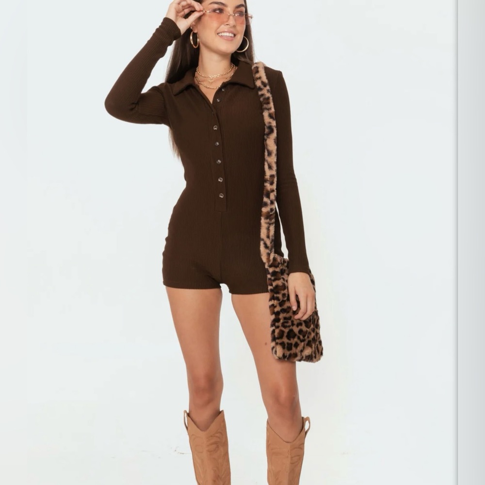 Edikted Brown Romper